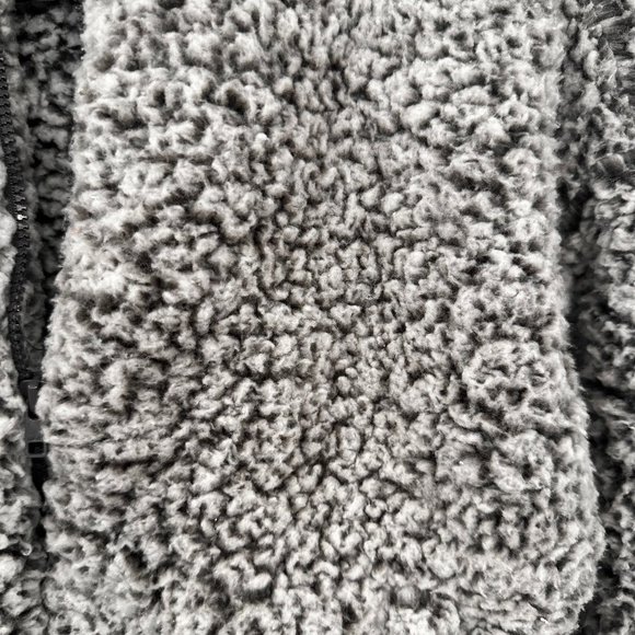 Garage Sherpa Jacket- Extra Small, Gray and Black - Picture 6 of 7